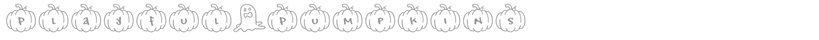 Playful Pumpkins font preview